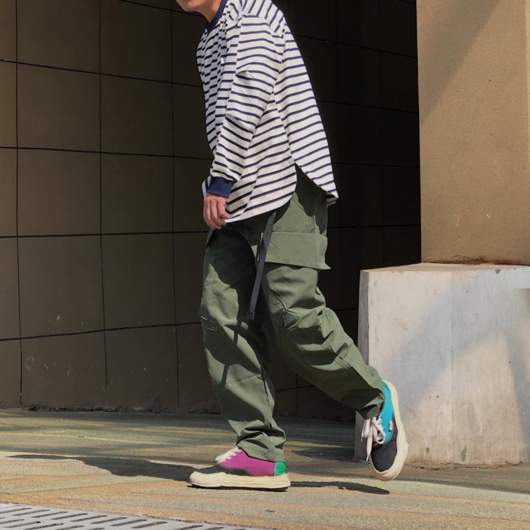 户外机能大口袋日系CITYBOY宽松工装裤 - 男士长裤 - 其他材质 