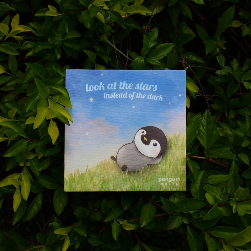 动物油画 | 企鹅无框油画 oil painting - 画框/相框 - 其他材质 