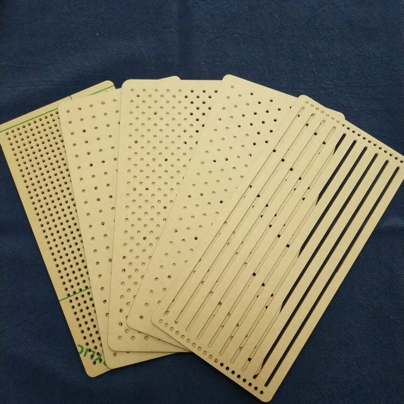 矩形小圆点 亚克力刺子范本 刺子刺绣图案 手工绗缝模具 小针刺绣 - 其他 - 压克力 透明