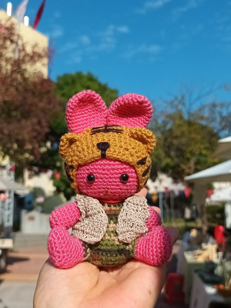 礼物/定制化/收藏/宠物/编织伪装兔 - 摆饰 - 棉．麻 