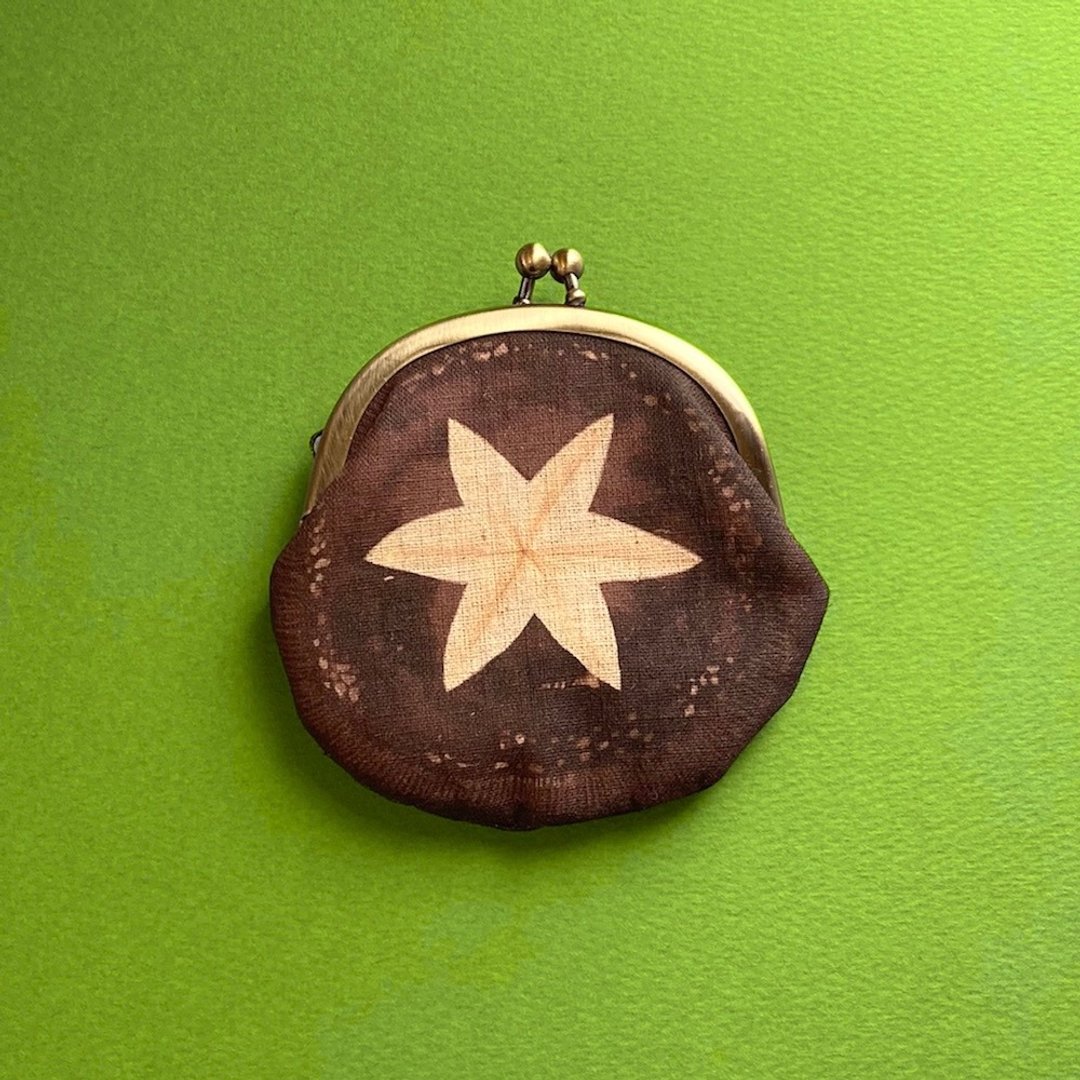 Shiitake Gamaguchi-Kinoko gamaguchi purse --shiitake-Wallet, coin purse, pouch, accessory case - 化妆包/杂物包 - 棉 咖啡色