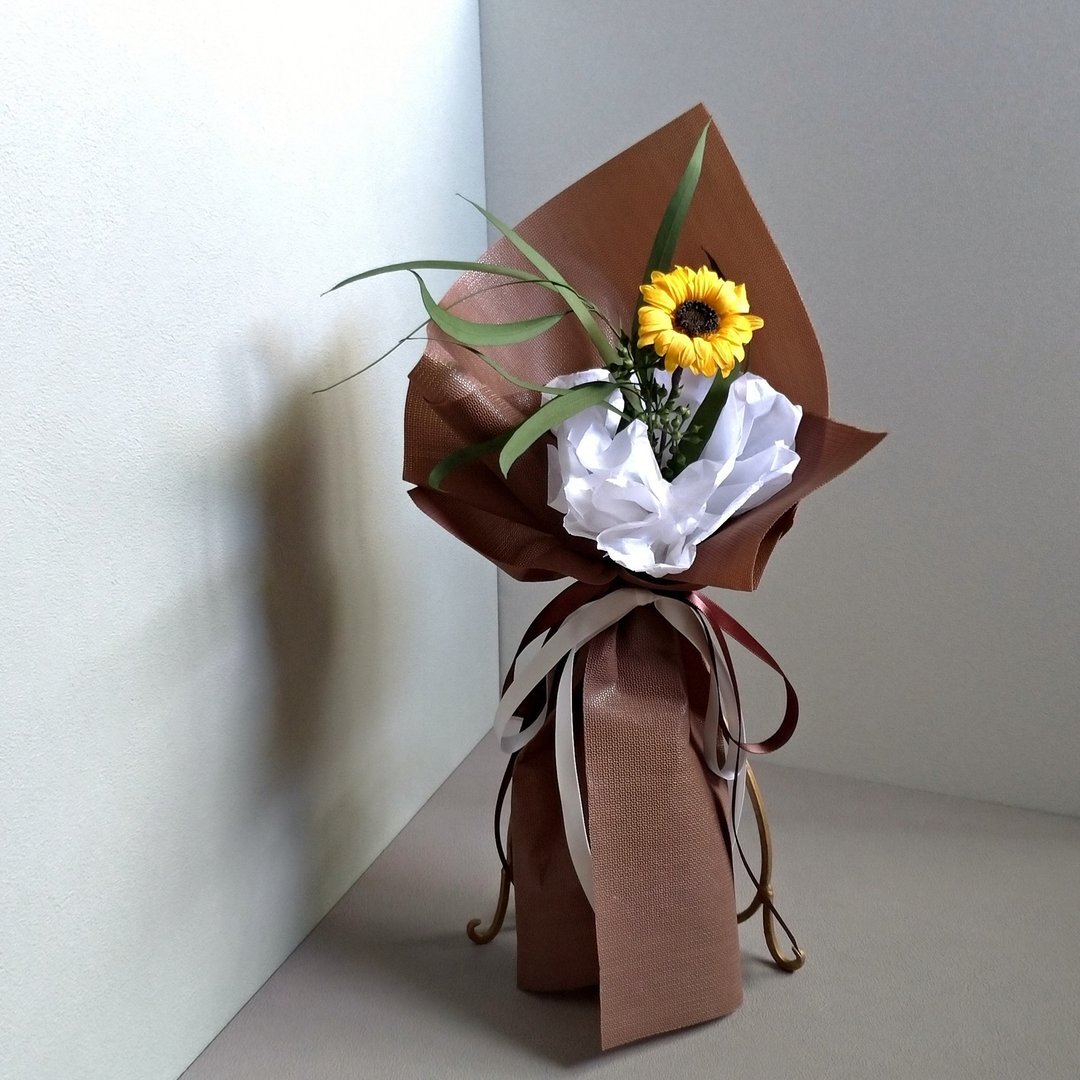 【朝阳】迷你向日葵花束│永生花(不凋花)│干燥花 - 干燥花/捧花 - 植物．花 黄色