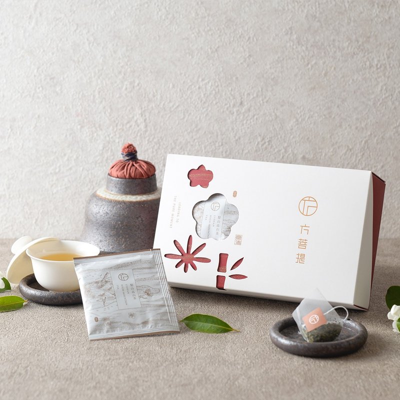 【四季茶韵】台湾阿里山黄金乌龙茶茶包礼盒 (共42包) - 茶 - 纸 红色