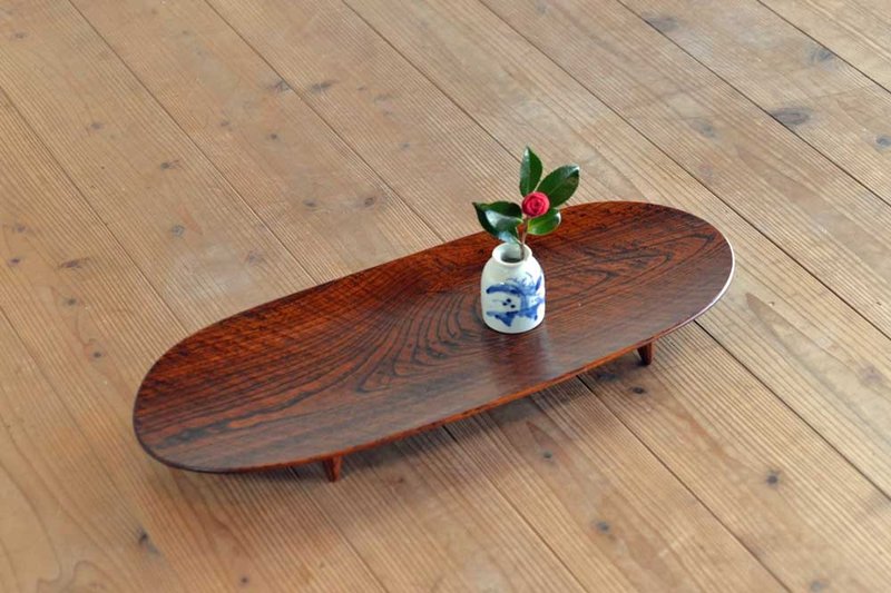 叶板 - 盘子/餐盘/盘架 - 木头 咖啡色