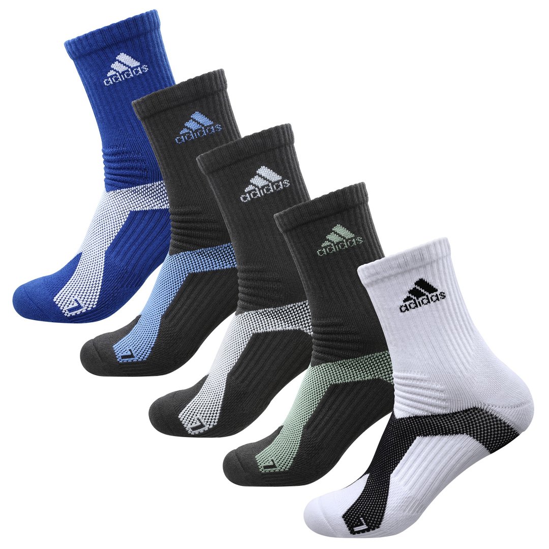 【6入组】品质卓越 MIT - adidas P5.1极致高机能中筒运动袜 - 袜子 - 其他材质 