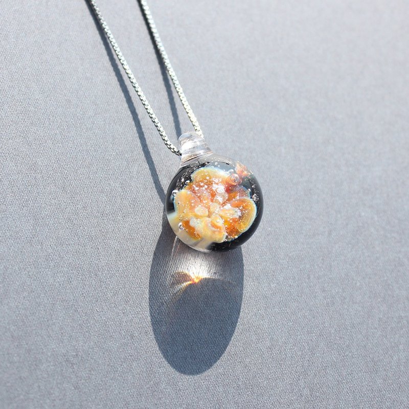 暖情 骨灰琉璃订制 玻璃项链 骨灰 生命纪念 - 项链 - 玻璃 多色