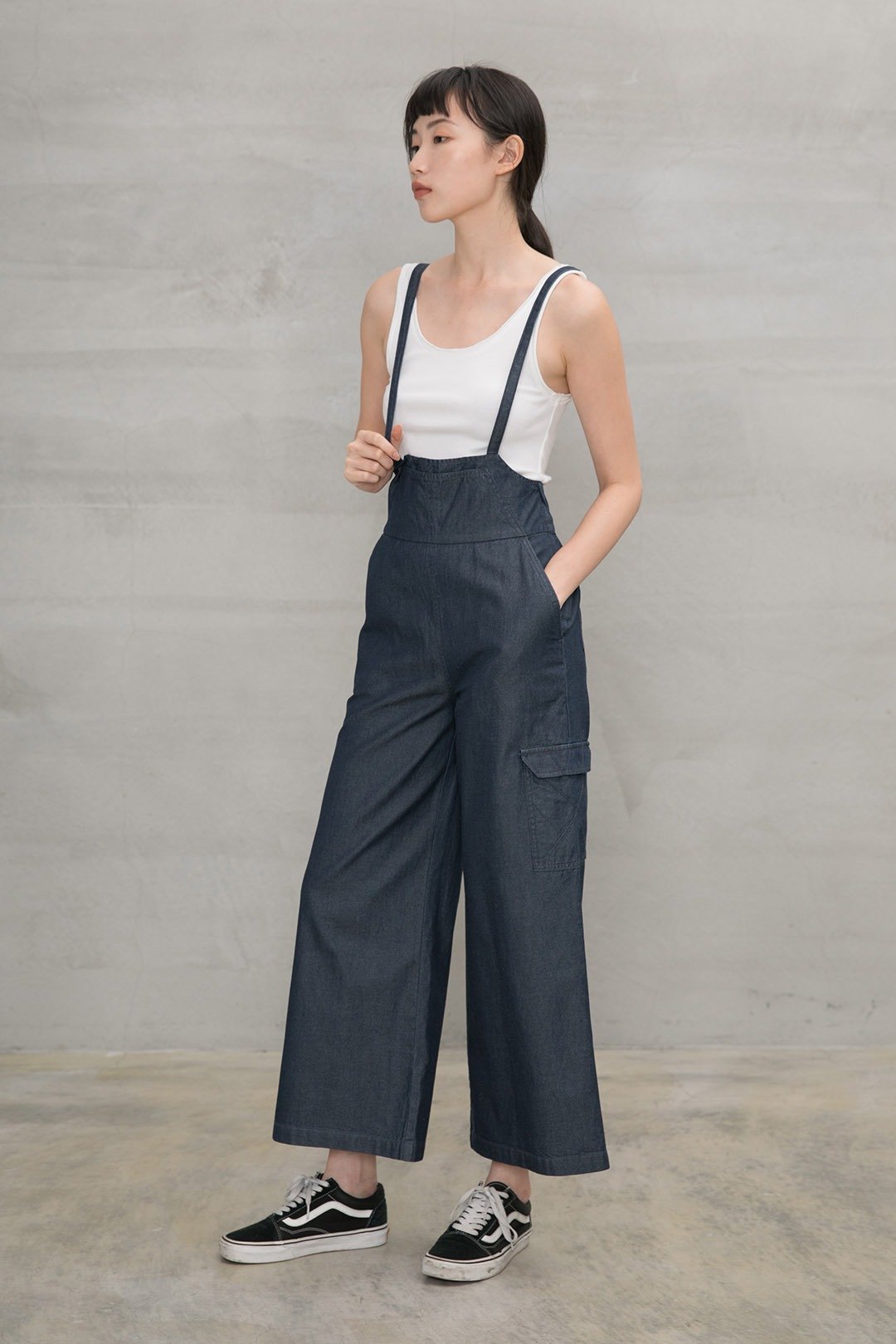 自我主张丹宁吊带裤 New Fame Denim Jumpsuit P159 - 背带裤/连体裤 - 棉 多色