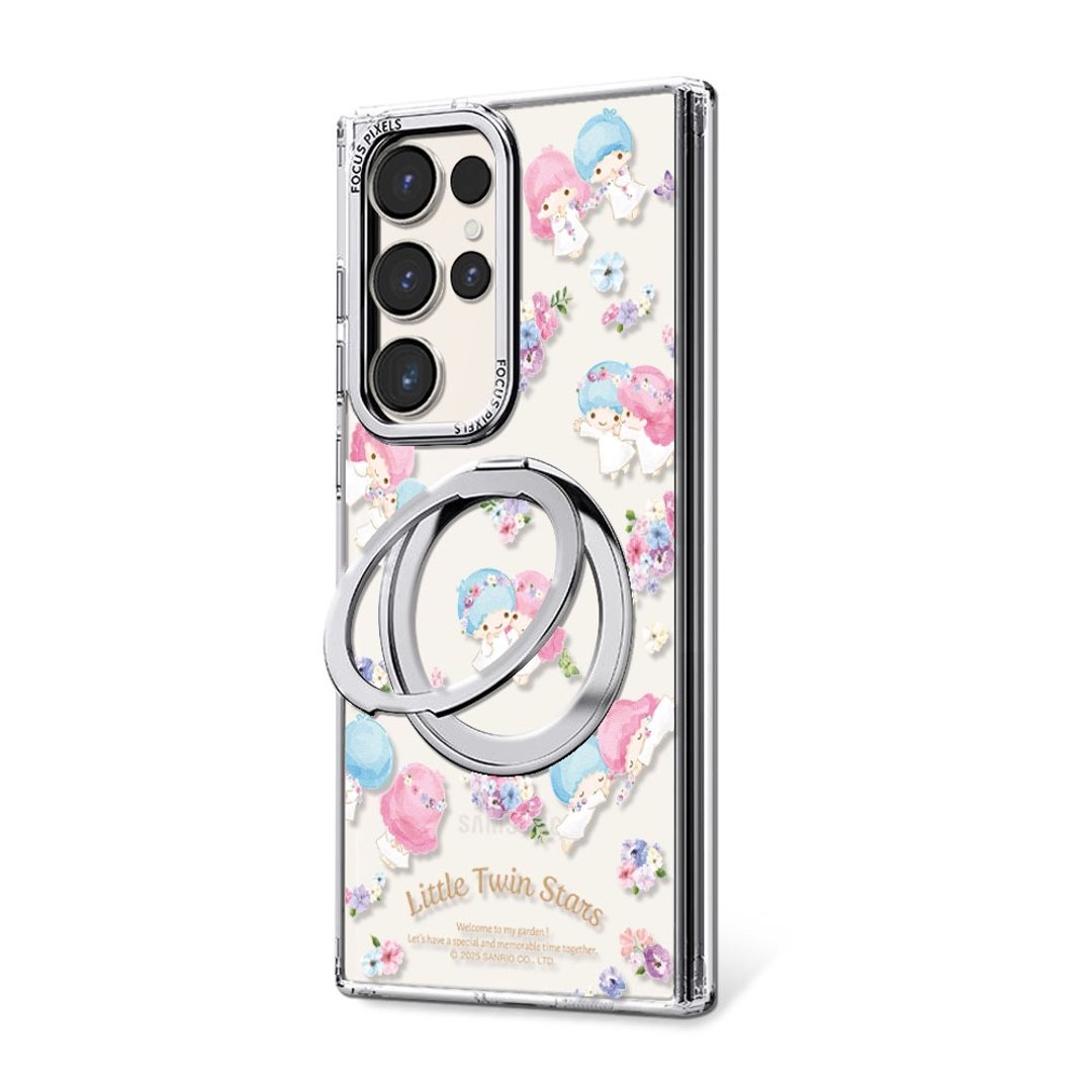 Samsung S26/S25/S24/S23/A57 360 旋转磁吸立架壳 - 花季双子星 - 手机壳/手机套 - 其他材质 多色