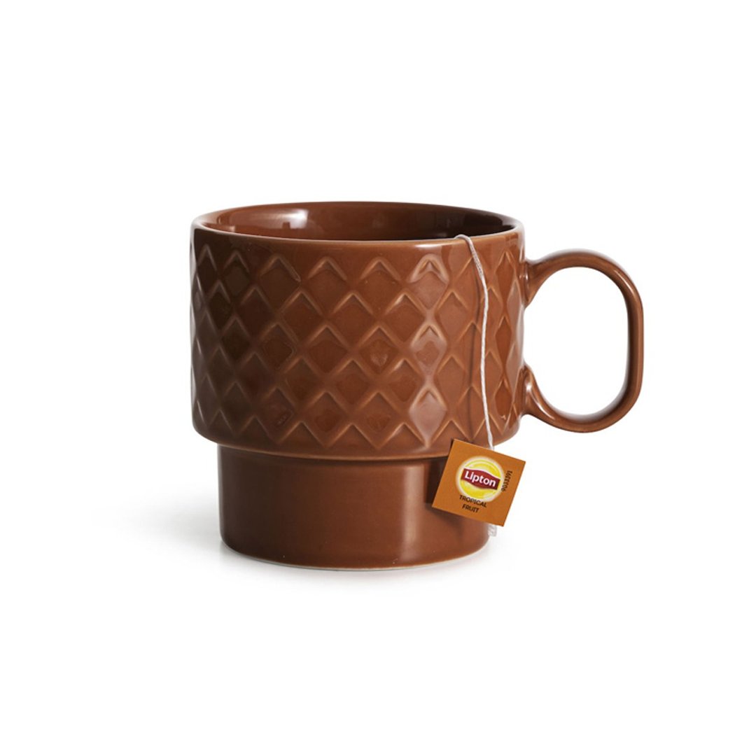 Coffee & More 茶杯400ml-砖红 - 其他杯子 - 瓷 