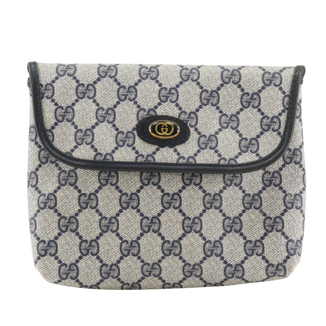 【日本直送】Gucci GUCCI  وجدت 小包 旧款Gucci Interlocking G 68.039.4494 GG Plus 灰色/海军蓝【二手】 - 化妆包/杂物包 - 其他人造纤维 灰色