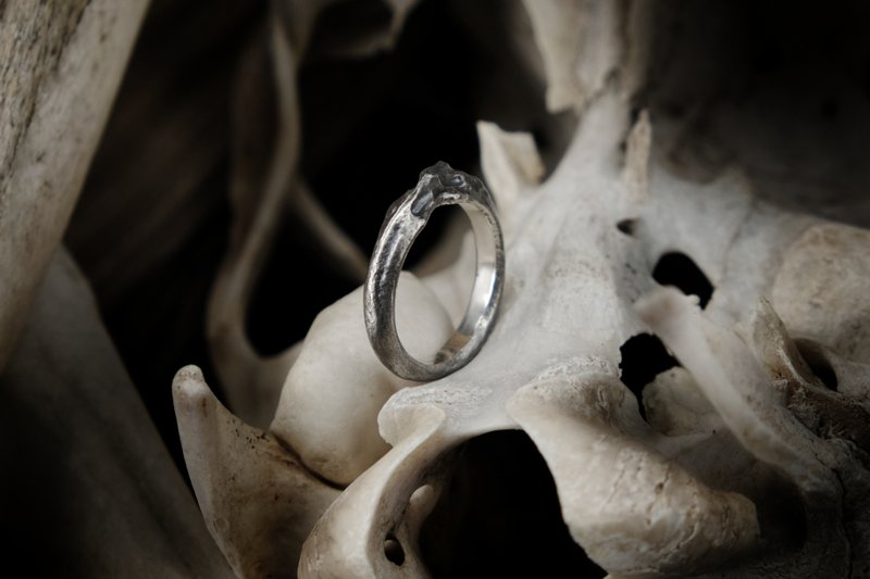 【山骸纪】静待时机II—猫指骨戒指 - 戒指 - 银 银色