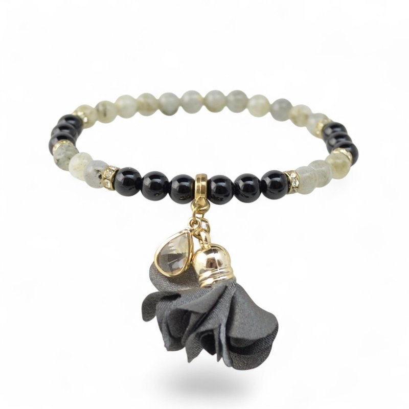 玛瑙拉长石手链  镶嵌天然宝石 TG73 - 手链/手环 - 宝石 多色