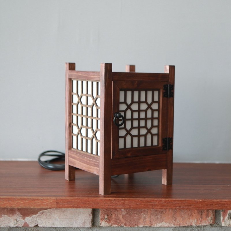 韩国传统气氛灯光-小gwigabsal - 灯具/灯饰 - 木头 咖啡色