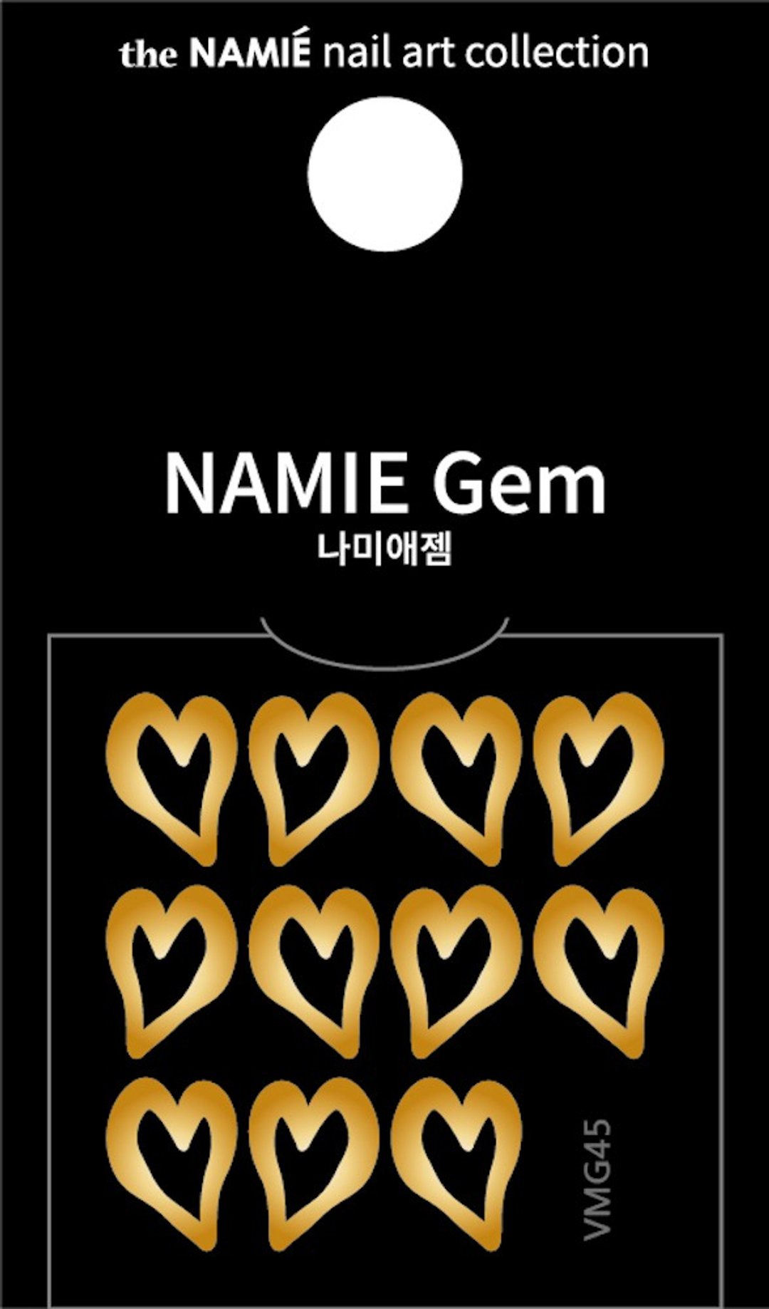 【专业用】NAMIE Gem 美甲装饰艺术贴纸 Volume Metallic 45 - 指甲油/指甲贴 - 纸 金色