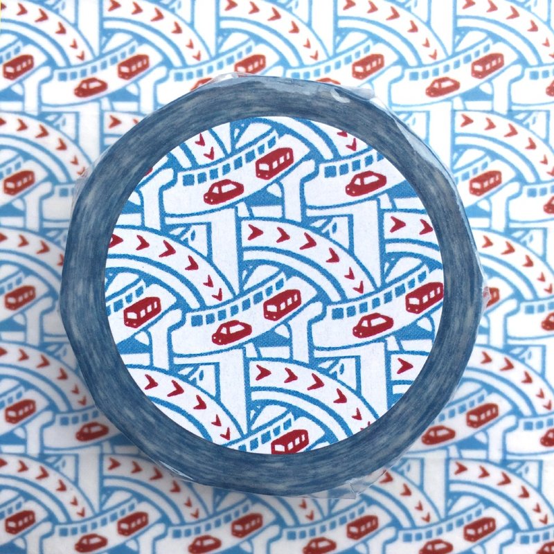 Highway masking tape - 纸胶带 - 纸 蓝色