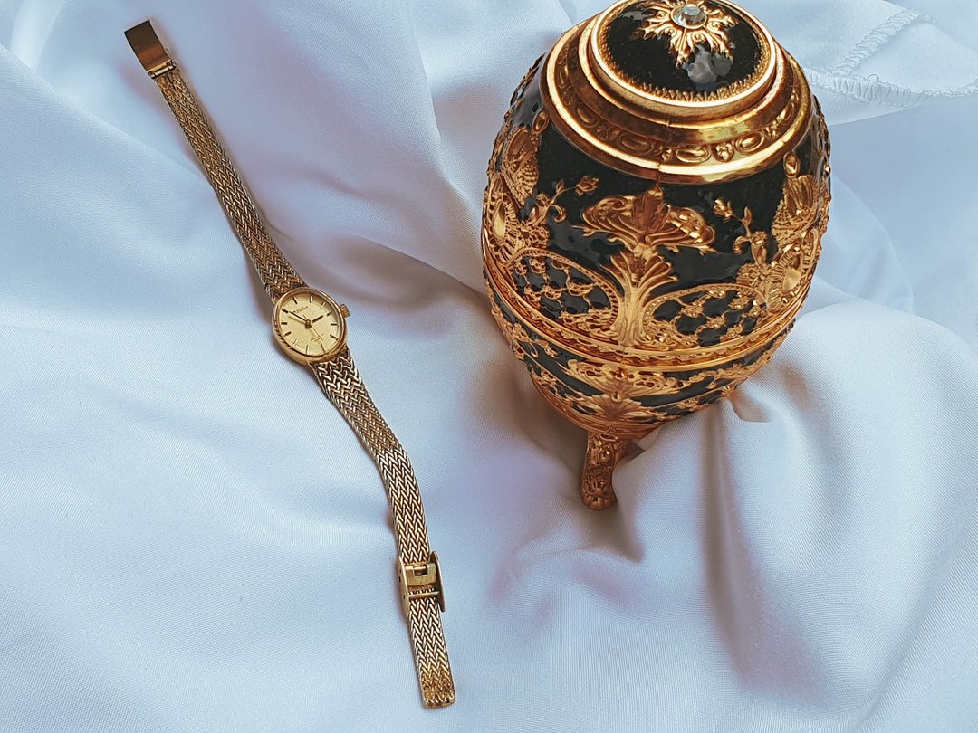 【美国带回 欧美古董饰品/西洋老件】美国品牌DuFonte 复古女表 - 女表 - 其他金属 金色