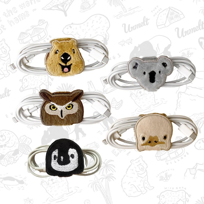 猫头鹰 / 夹子 - 编织/刺绣/羊毛毡/裁缝 - 聚酯纤维 卡其色