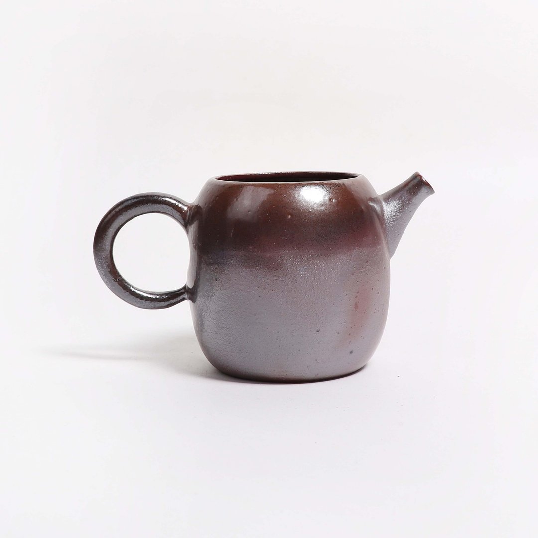 明芽窑 l 柴烧自然无釉茶海 H2 - 茶具/茶杯 - 陶 咖啡色