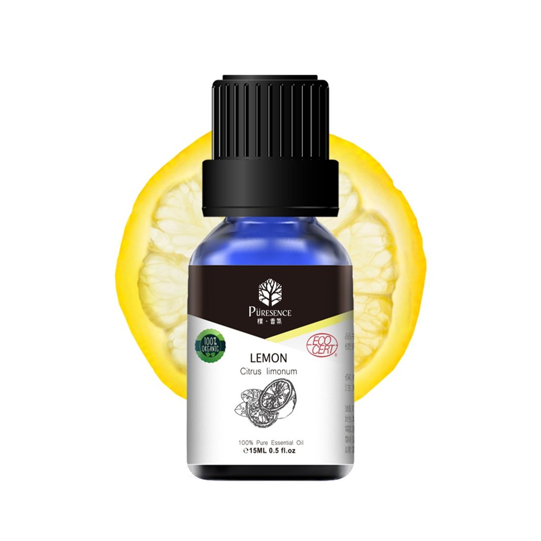 朴香氛PÜRESENCE有机柠檬精油(Lemon)15ml - 香薰/精油/线香 - 精油 黄色