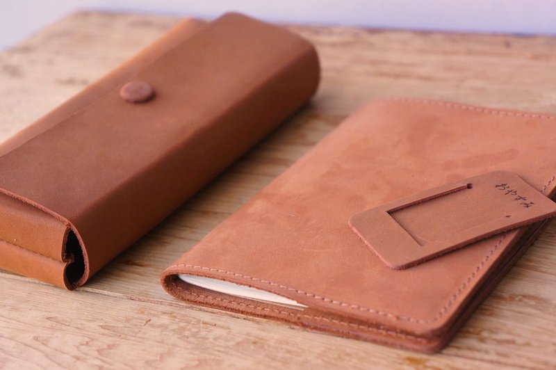 文具生活提案 ( 定制刻字 ) - 皮夹/钱包 - 真皮 橘色