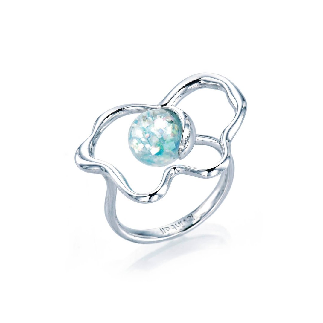 Cloud Snowball Ring - 戒指 - 玻璃 