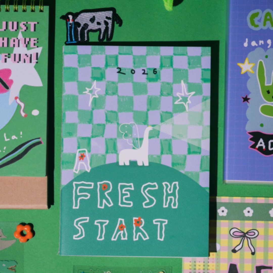 2026 A5月记事本 32页 轻薄笔记本 | A Fresh Start - 笔记本/手帐 - 纸 多色