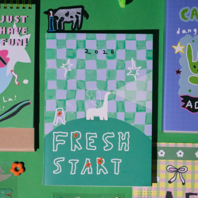 2026 A5月记事本 32页 轻薄笔记本 | A Fresh Start - 笔记本/手帐 - 纸 多色