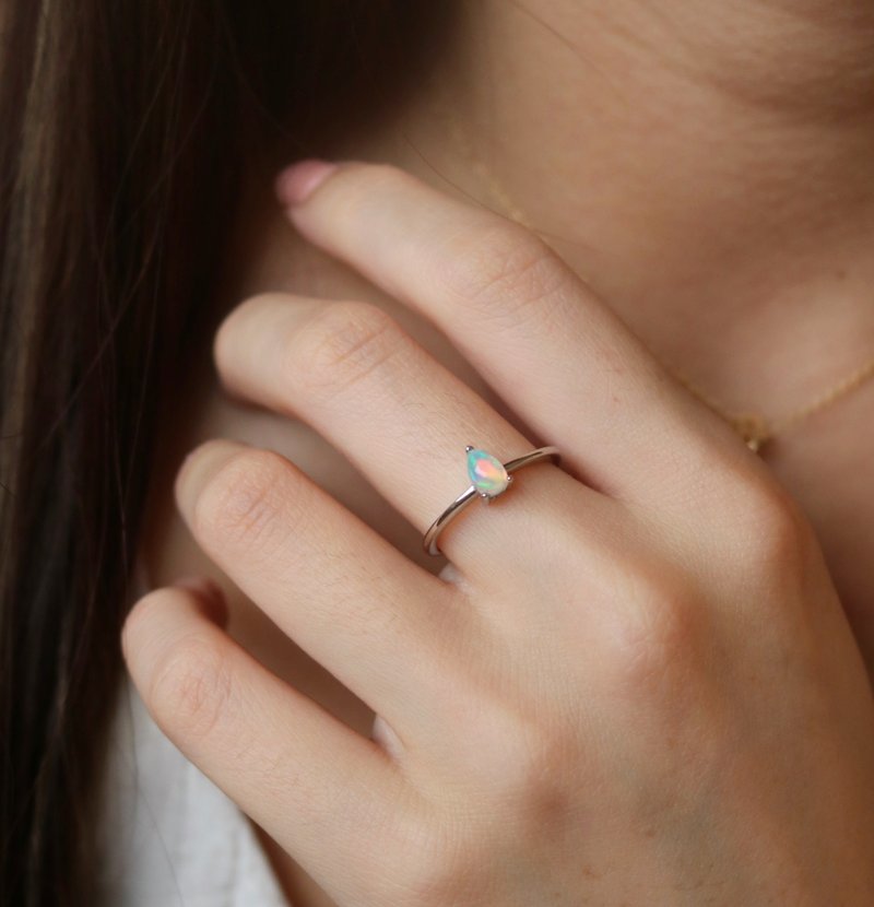 梦境流影 - 戒指 - 半宝石 银色