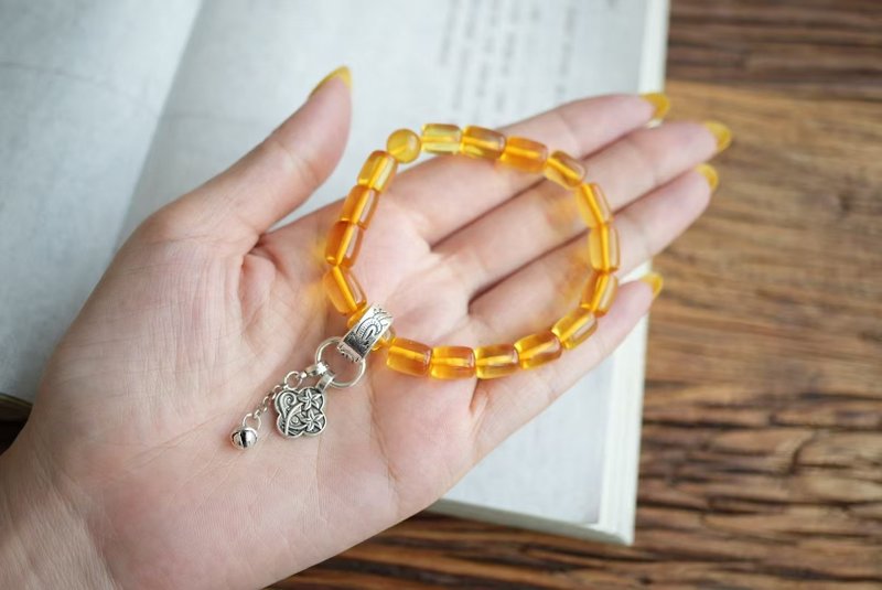 精品 金珀 八方来财 Am-20250716-079 - 手链/手环 - 宝石 