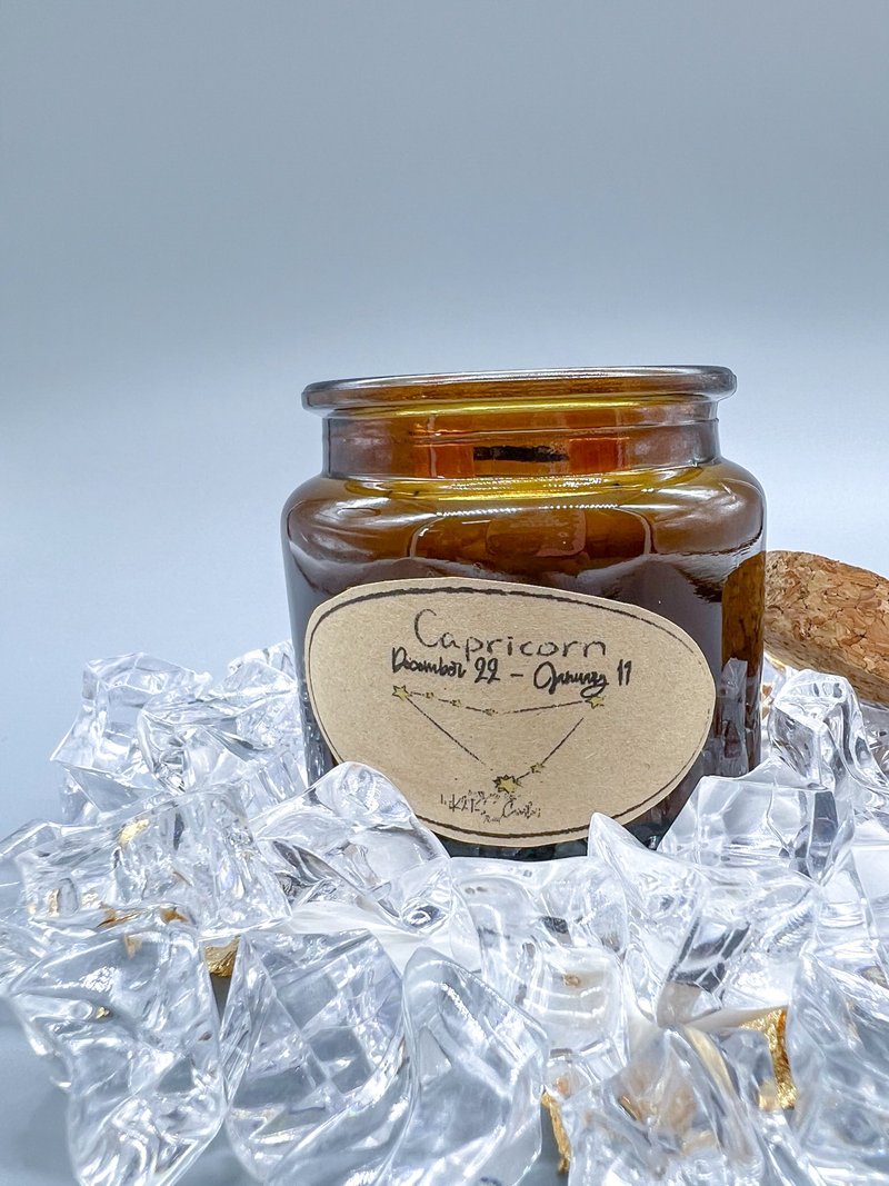 十二星座幸运蜡烛(摩羯座) - 香薰/精油/线香 - 蜡 黑色