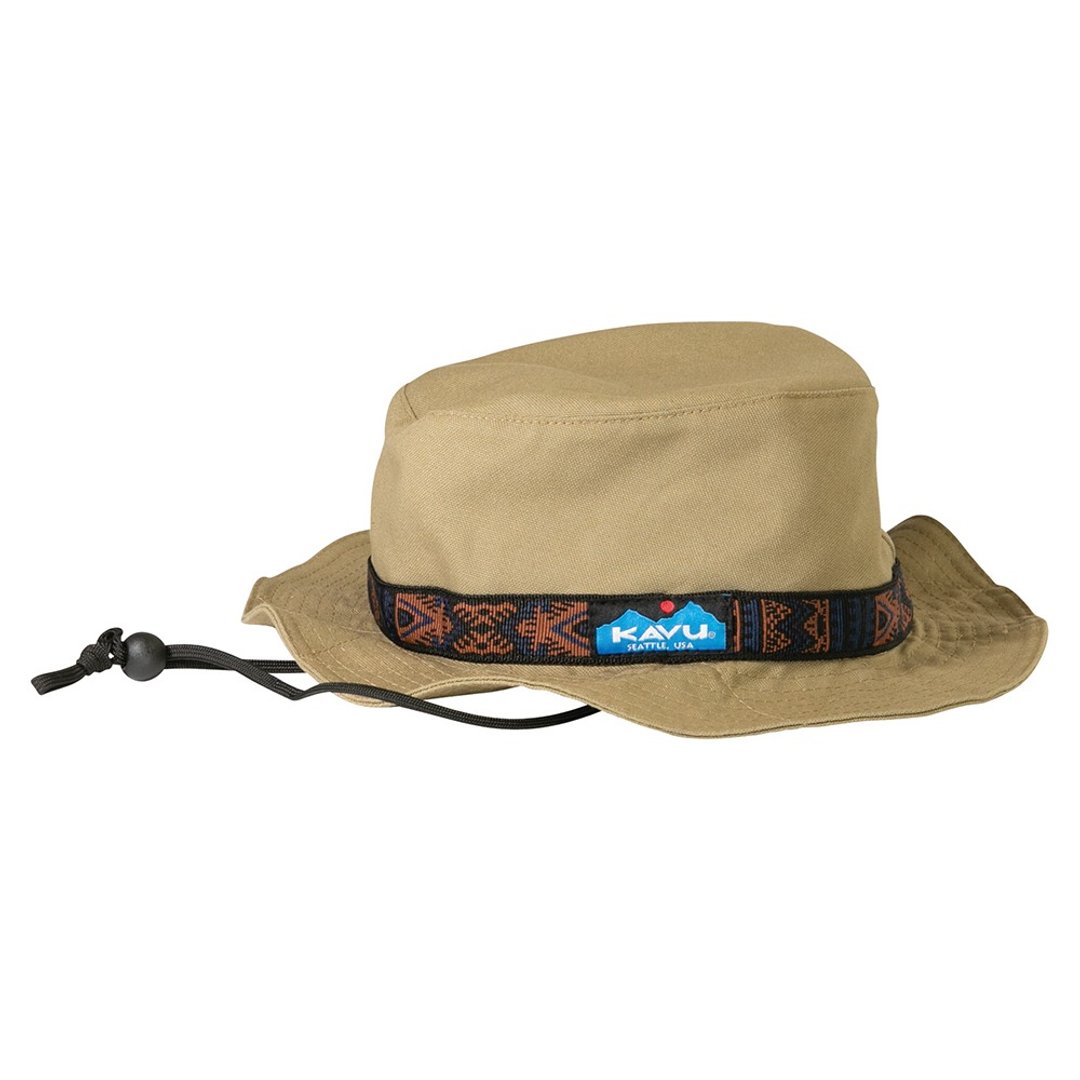 【西雅图 KAVU】Organic Strap 民族编织带渔夫帽 传统卡其 #1169 - 帽子 - 棉 卡其色
