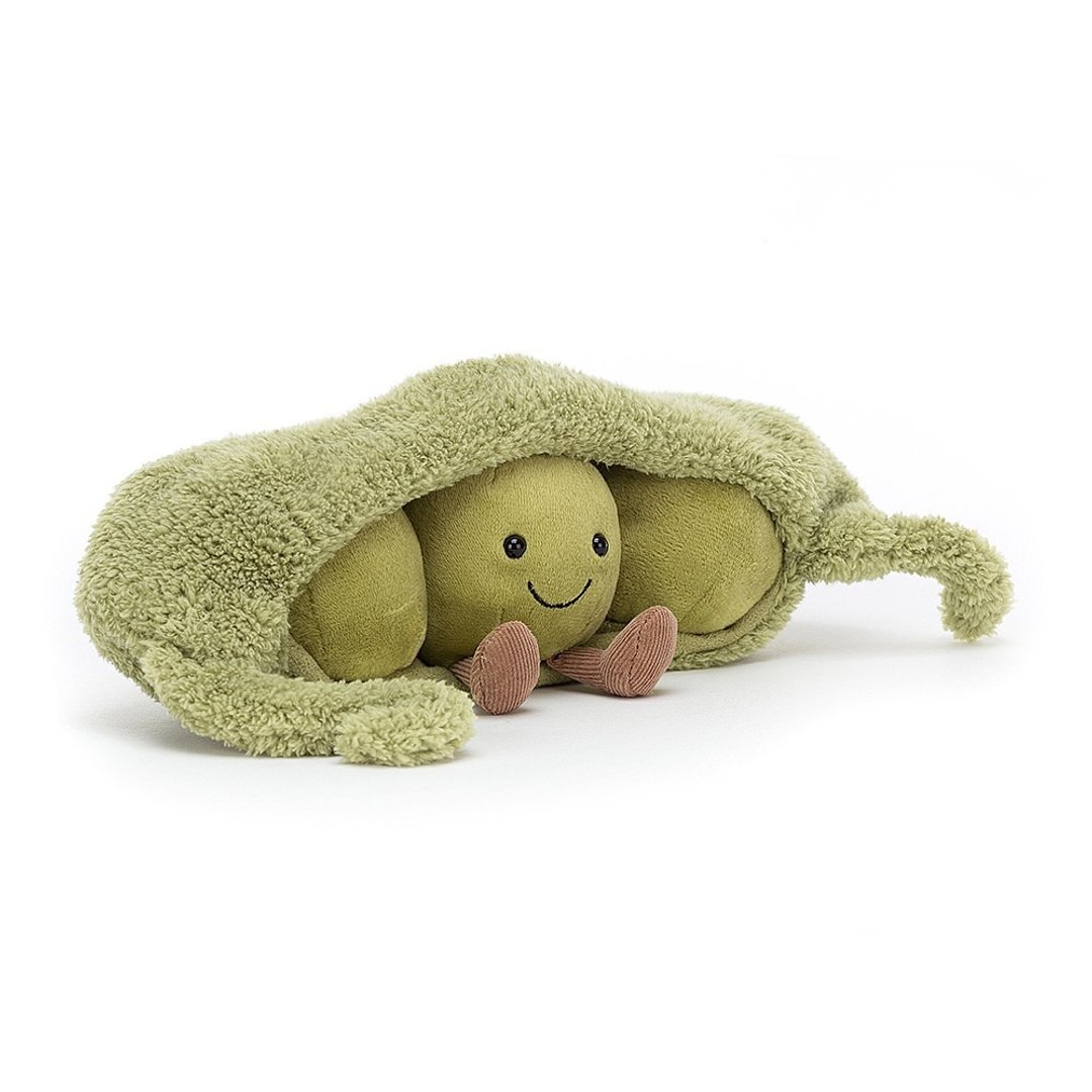 Amuseable Pea in a Pod 趣味毛豆荚 约26厘米 - 玩偶/公仔 - 聚酯纤维 绿色