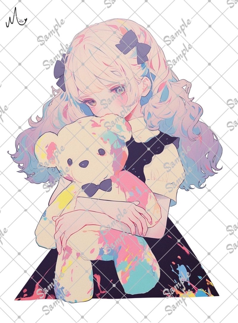 原创人物贴纸 8月新作 - 贴纸 - 纸 