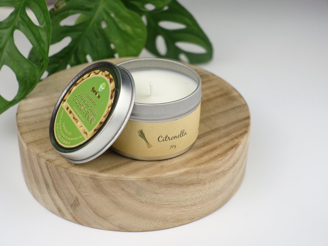 香氛蜡烛天然手工大豆蜡烛家居融蜡扩香 - Citronella 70g - 蜡烛/烛台 - 其他材质 
