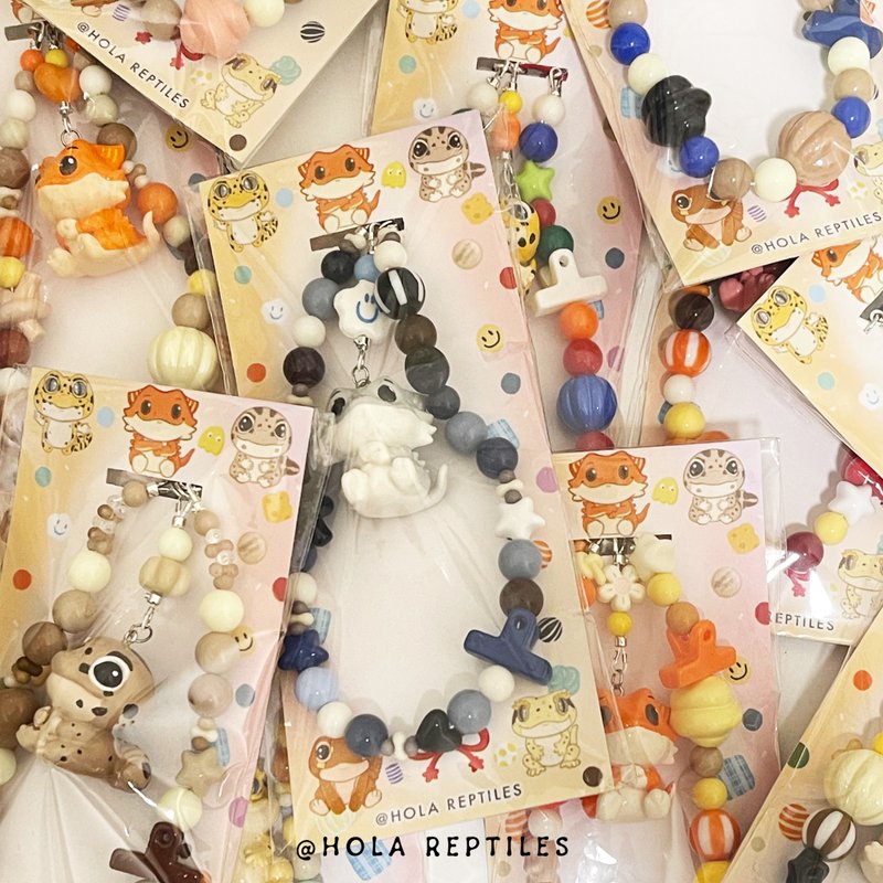 爬虫公仔串珠手机链 - 其他 - 塑料 