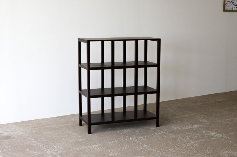 木岛BOKTO || 铁刀木 || 实木收纳柜 层架 - 置物架/篮子 - 木头 黑色