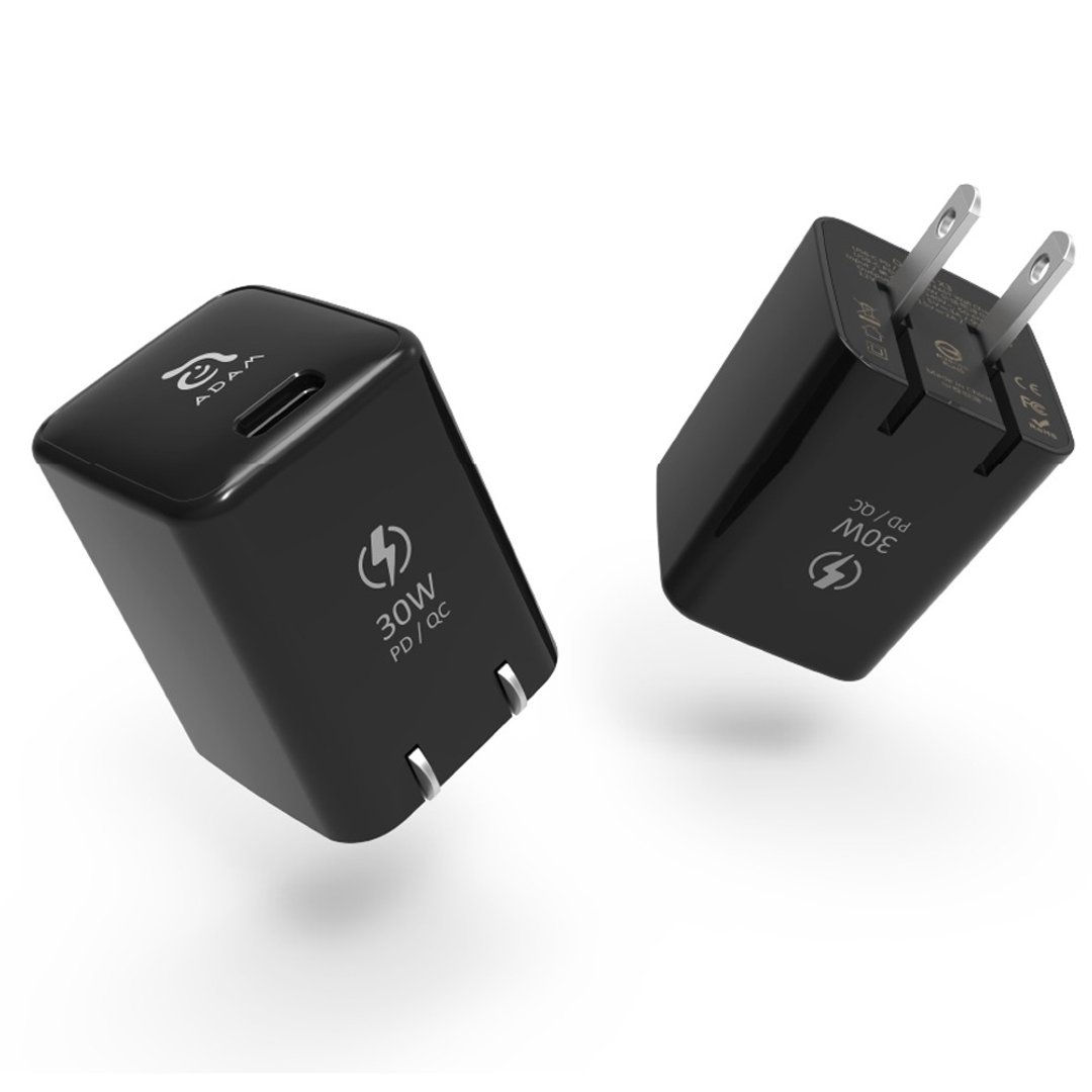 ADAM OMNIA X3 USB-C PD / QC 3.0 30W 迷你快速充电器 - 充电宝/传输线 - 塑料 