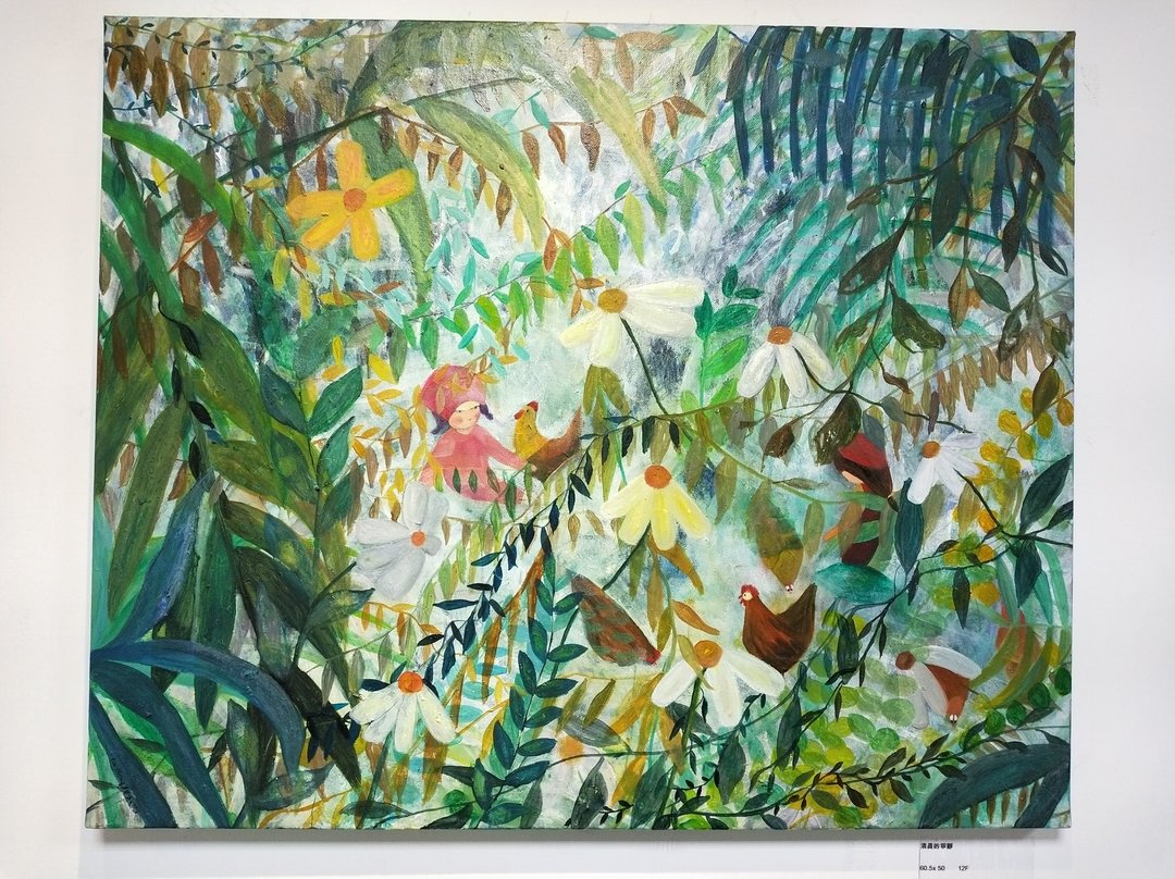 林圣曦油画创作原作     美好的清晨 - 海报/装饰画/版画 - 棉．麻 绿色
