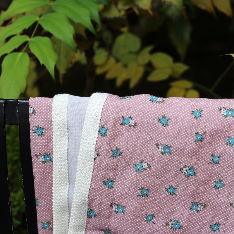 韩国制造花婴儿平纹细布襁褓纱布毯礼物新生儿出产祝い布 buranke - 婴儿床上用品 - 棉．麻 多色