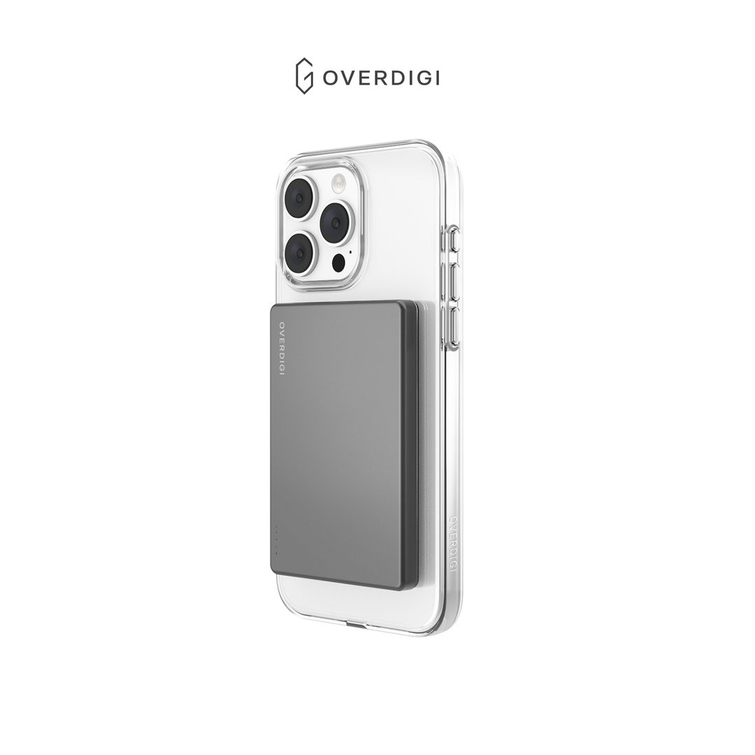 OVERDIGI Mag 超薄磁吸行动电源 5000mAh/一年保固 - 充电宝/传输线 - 铝合金 