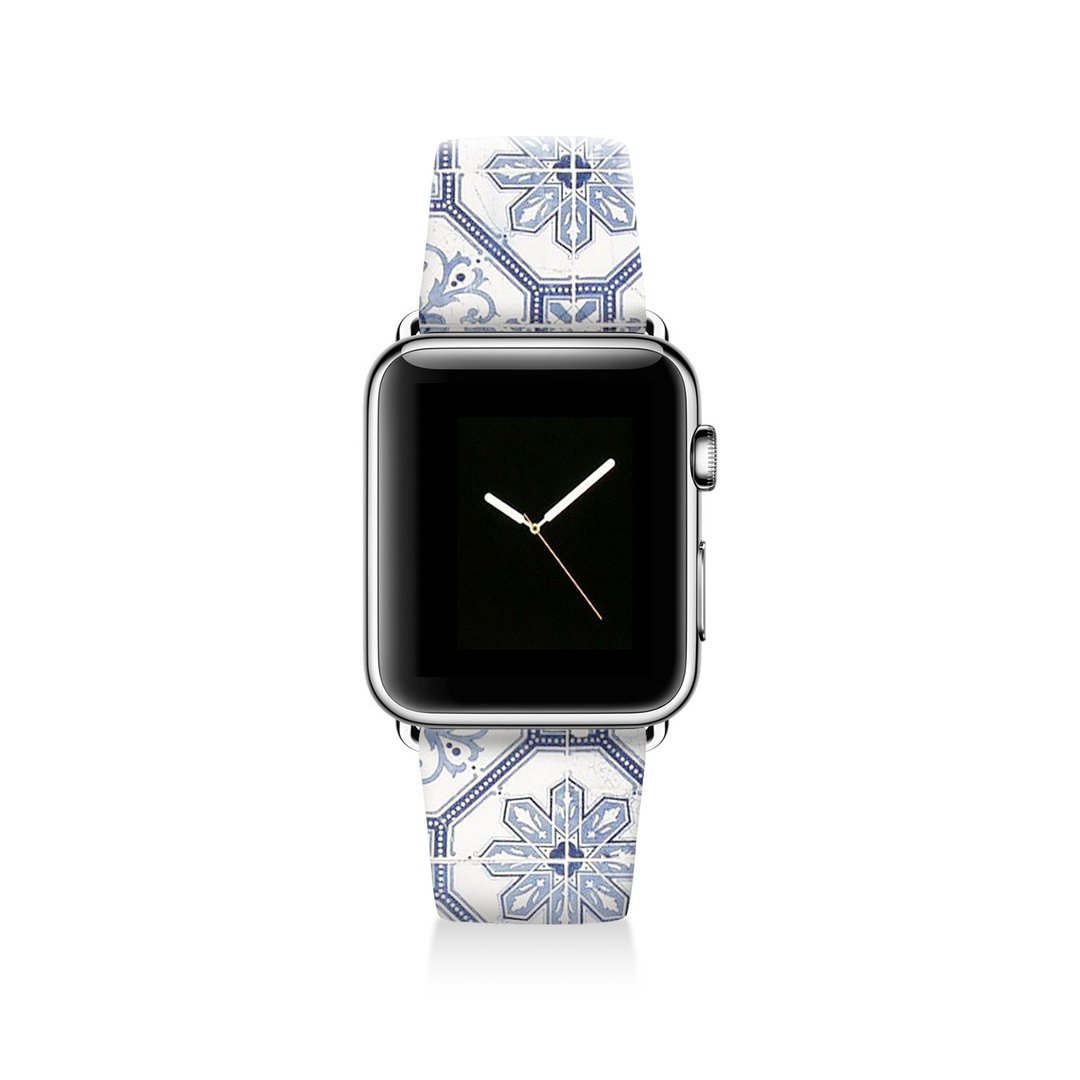Apple watch band 真皮手表带不锈钢手表扣 38mm 42mm S004 - 女表 - 真皮 多色