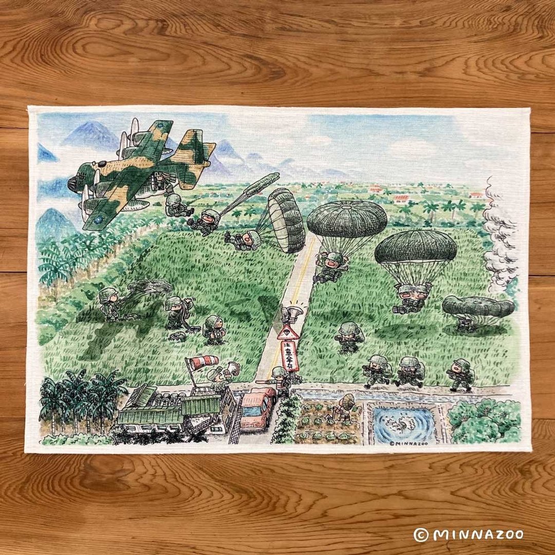 军旅回忆挂布－潮州空降场 - 海报/装饰画/版画 - 聚酯纤维 