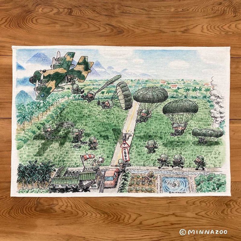 军旅回忆挂布－潮州空降场 - 海报/装饰画/版画 - 聚酯纤维 