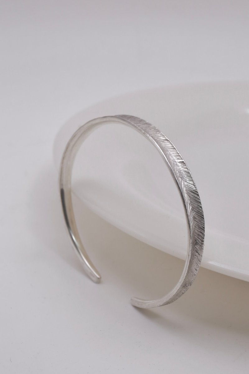 弧光羽毛手环 - 手链/手环 - 银 银色