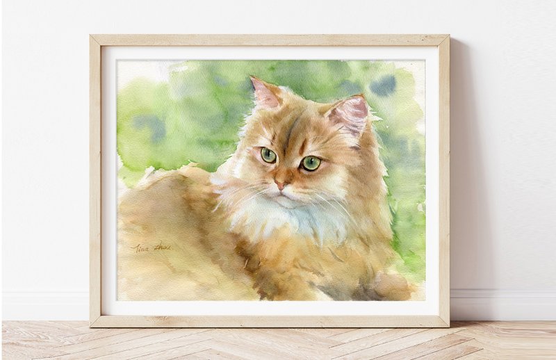 【画您的猫咪】客制画像 毛孩客制化礼物 宠物纪念 似颜绘 定制礼 - 订制画像 - 纸 