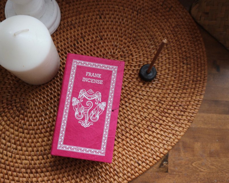 天然草本香氛 尼泊尔Stupa 盒装线香 - 乳香 Frankincense - 香薰/精油/线香 - 浓缩/萃取物 粉红色