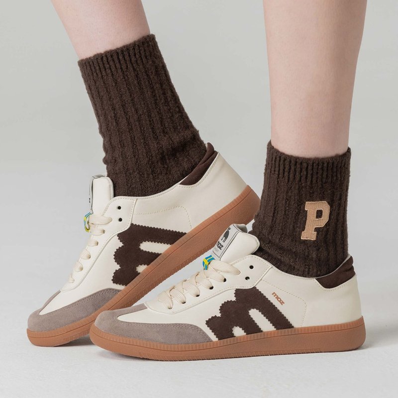 moz瑞典 驼鹿 经典再现 复古 德训鞋 (摩卡) - 男款休闲鞋 - 橡胶 卡其色