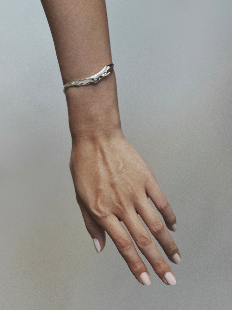 Stream bangle 溪流 手环 - 手链/手环 - 纯银 银色