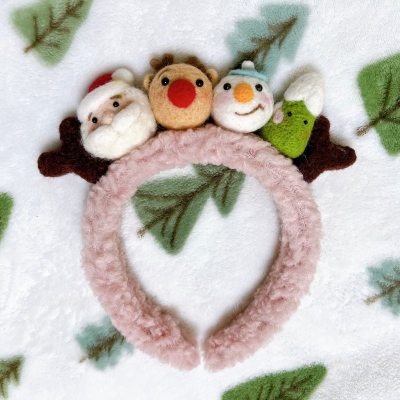 THE NEW 圣诞羊毛毡发箍2.0 - 发带/发箍 - 羊毛 