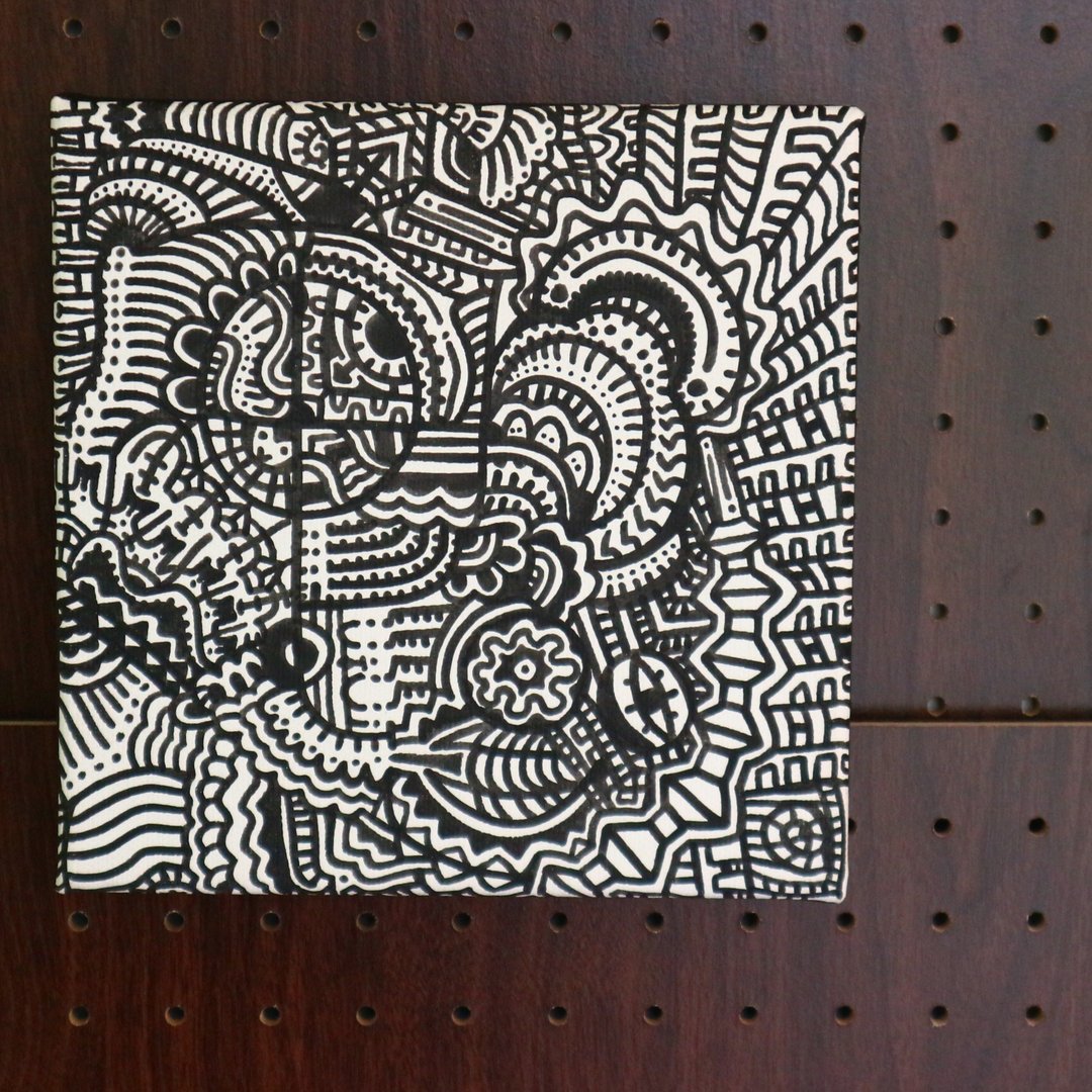 【画话‧河童画】图腾 编号NO.6 - 画框/相框 - 颜料 黑色